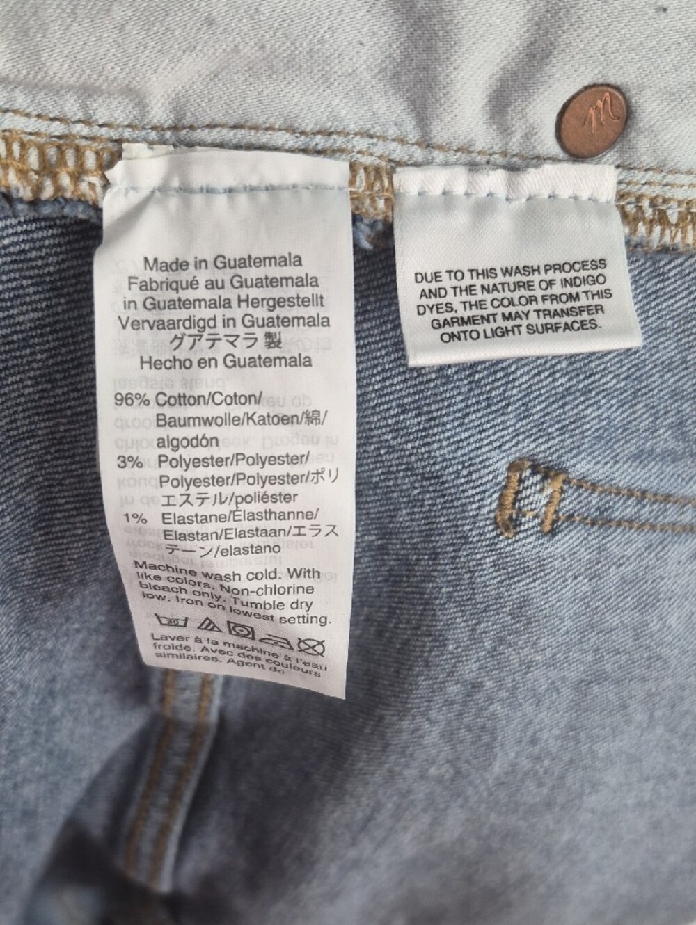 10Size Madewell Denim High-Rise Button-Front Women’s Shorts - Blue - Picture 10 of 13